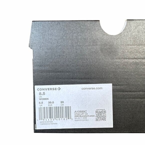 ✨Converse Chuck Taylor Lift Platform Polka Dots 8.5 Womens Shoes Sneaker A10689C - Picture 8 of 12